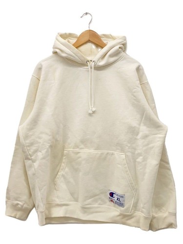 Felpa con cappuccio Supreme XL cotone bianco usata