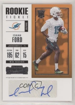 2017 Panini Contenders Rookie Ticket Isaiah Ford #136 Rookie Auto RC - Image 1 of 2