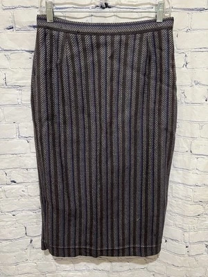 Twiggy Paris Wool Striped Skirt Vintage Small - Image 1 of 4