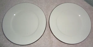 4 platos de ensalada de porcelana fina COMPTON NORITAKE banda de platino - Imagen 1 de 2