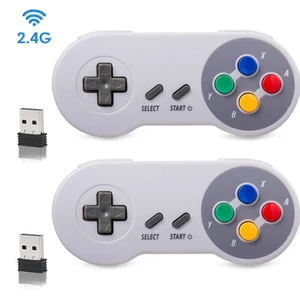 2.4 GHz Wireless Controller SNES Classic For Windows PC Mac Raspberry Pi 2pcs - Picture 1 of 20