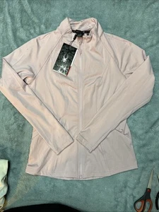 Spider Active Jacket Women’s M Reflective Wicking Thumb Slots Zip Pockets Ski - Picture 1 of 13