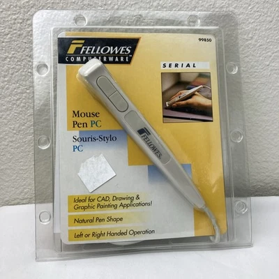 Fellowes Computerware PC Mouse Pen 99850 Open Box Floppy Disk CAD Graphic Design - Image 1 of 4