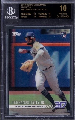 BGS 10 Black Label RC Fernando Tatis Jr 2019 Topps 3D Lenticular Holo Rookie SSP - Image 1 of 3