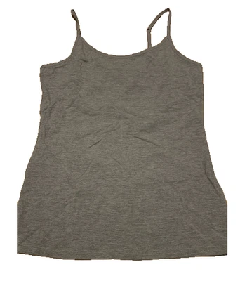 Camisa Felina WOMANS Ultra Macia Alça Ajustável Camadas (LT CINZA M) NOVA SEM ETIQUETAS - Imagem 1 de 3