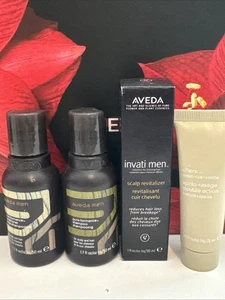 AVEDA 4 travel size MEN set shampoo conditioner after shave revitalizer - Picture 1 of 1
