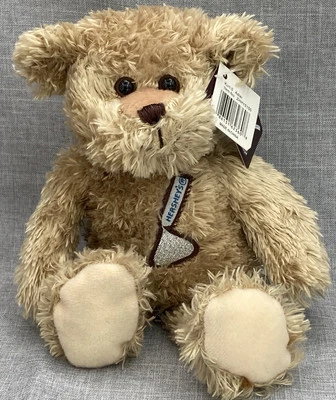 Ursinho de pelúcia Hersheys Kiss Kurt Adler pequeno bege bronzeado 2005 7" bicho de pelúcia - Imagem 1 de 4