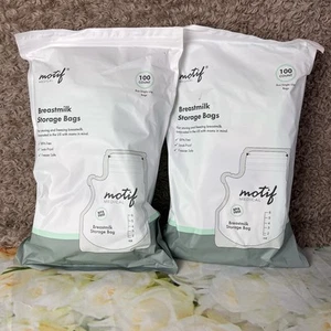 Motif Medical Breast Milk Storage Bags 8oz Single Use Bags 200 Total Bags SEALED - Picture 1 of 9