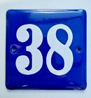 Original DDR Hausnummer  Emaille Nr.38