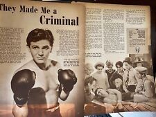 They Made Me a Criminal, John Garfield, Dea End Kids, 5 Page Vintage Clipping a