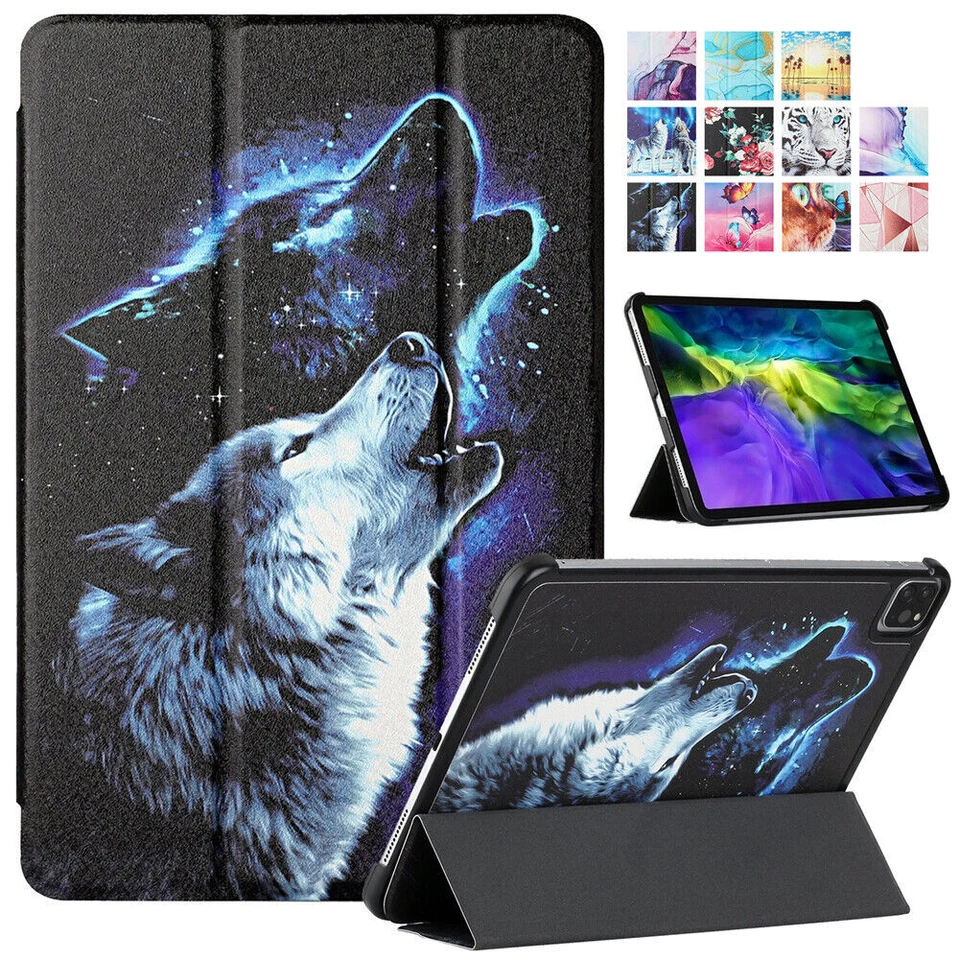 Case Protective Leather Cover For iPad 9.7" 5/6th iPad 10.2" 7/8/9th Gen Tablet - Image 1 of 2