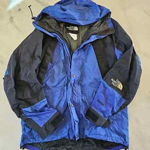 Vintage North Face Goretex Mountain Light Parka Jacket Mens Size M Blue - Picture 1 of 9