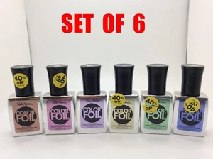 Sally Hansen Color Foil Nail Polish Sky-Fi Violet Rose Beam Gold & More - Picture 1 of 1