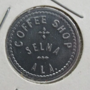 COFFEE SHOP - SELMA ALA. - GOOD FOR 5¢ IN MERCHANDISE - token / coin - #2737 - Imagen 1 de 7