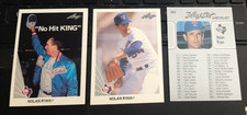1990 LEAF NOLAN RYAN #21 BASE, 265 "NO HIT KING", 264 THE LEAF SET CL *NrMT+*