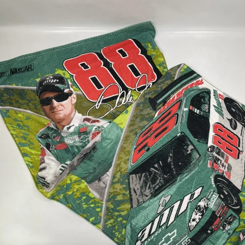Nascar AMP Dale JR #88 Green Graphic Beach Towel Dolgen Corp 55 x 28 Impala SS Cover