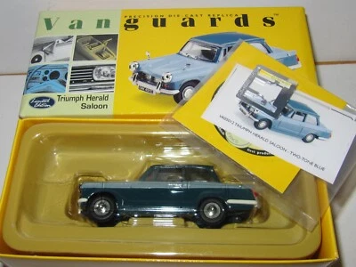 CORGI VANGUARDS - TRIUMPH HERALD SALOON- TWO TONE BLUE - Mint/Perfect MIB - Image 1 of 4