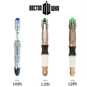 Doctor Who The 10th 11th 12th Sonic Screwdriver Light Sounds Christmas Toys Gift