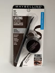 Maybelline LASTING DRAMA vaso gel impermeabile eyeliner + pennello ~ 952 MARRONE 0,106 oz - Foto 1 di 2