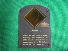 2002 Fleer Fall Classics HOF Plaque #4 Ty Cobb 0291/1936 Detroit Tigers