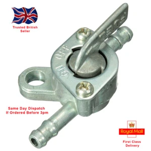 Universal 6mm Inline Petcock Motorcycle/Quad/Lawnmover  Petrol Fuel Tap. - Picture 1 of 5