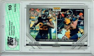 Najee Harris & Pat Freiermuth 2021 Panini Instant #97, 1/267 Rookie Card PGI 10