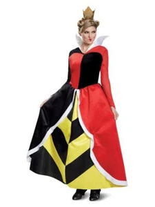 Disfraz de villanos de Disney corazones de reina roja para mujer talla 4-14 adulto - Imagen 1 de 7