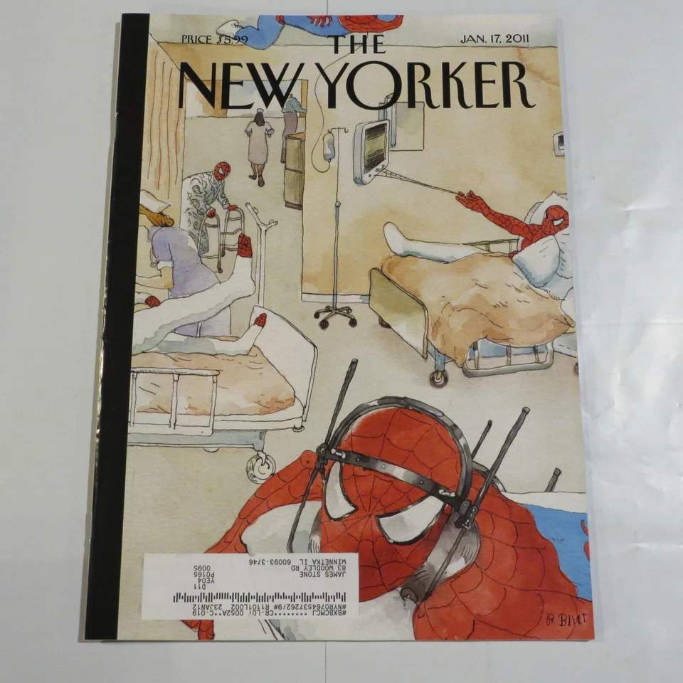 New Yorker Magazine January 17 2011 Spider-man in the Hospital S1 Foto 1 de 1