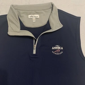 The Annika Pelican Peter Millar Sleeveless 1/4 Vest Mens Medium LPGA Golf - Picture 1 of 7