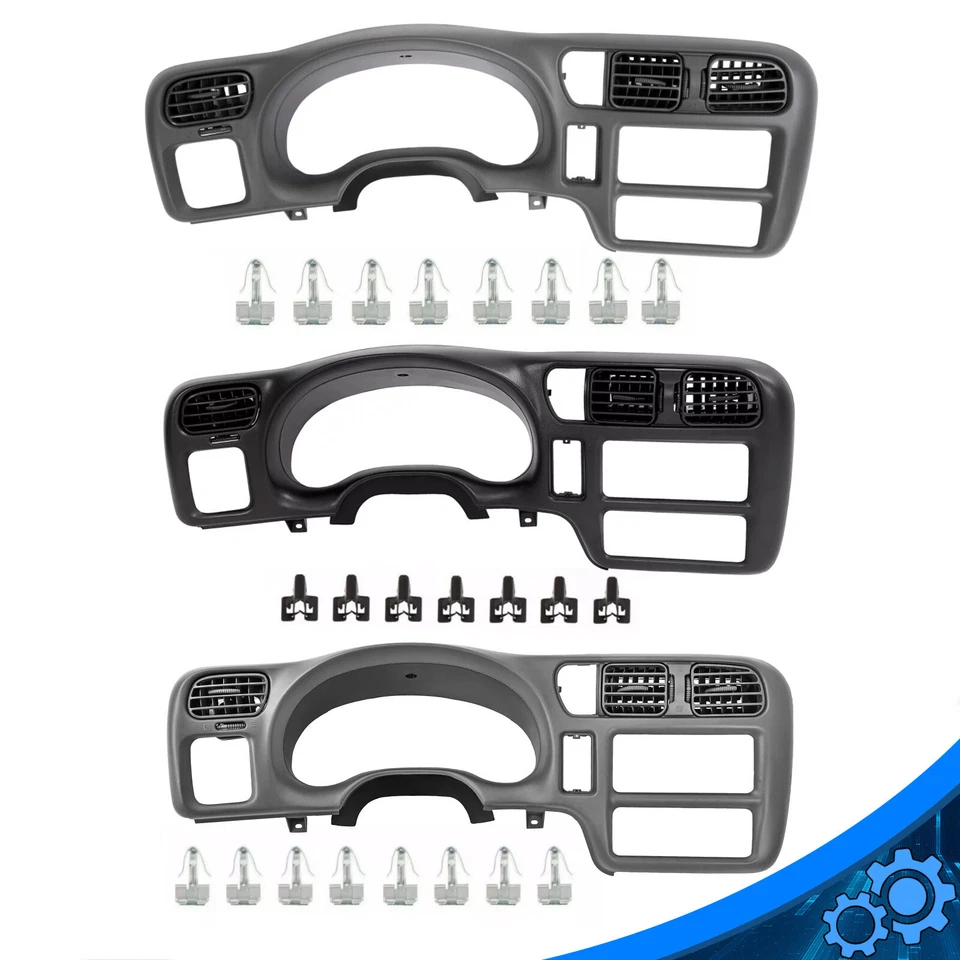 Dash Radio Cluster Bezel Cover Single Din Fit For 98-05 Chevy S10 Blazer Jimmy - Image 1 of 4