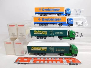 4x wiking H0 1:87 Autoarticolato / Sz Iveco:516 03 36 + Hackenberg Mint + Box # - Foto 1 di 5