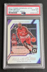 2017 Panini Donruss Optic Kobe Bryant #26 All Stars Holo PSA 10 GEM MINT Lakers - Bild 1 von 2