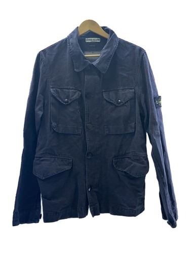 STONE ISLAND Giacca Uomo Cotone Navy Taglia M Casual Capispalla #EG ADA