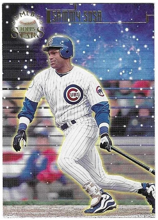 Sammy Sosa 1998 TOPPS STARS MLB BASEBALL GOLD FOIL CARD #93 Chicago Cubs SP/2299 - Image 1 of 2