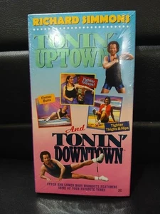 Richard Simmons Tonin' Uptown & Ton8n Downtown VHS SEALED - Foto 1 di 3