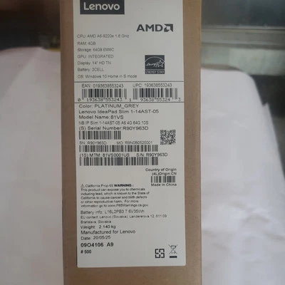 Lenovo  IdeaPad  S150 (81VS0001US) Laptop, 14-inch HD Display, AMD A6-9220e New - Image 1 of 4