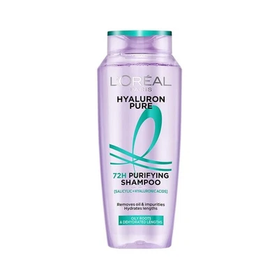 L’Oréal Paris Hyaluron Pure 72H Purifying Shampoo, hyaluronic acid, 340 ml. - Image 1 of 4