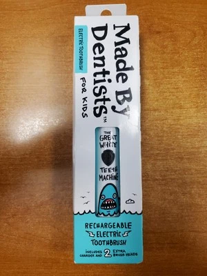 Escova de dentes elétrica infantil tubarão recarregável feita por dentistas E11C - Imagem 1 de 4