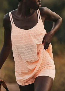 FREE PEOPLE FP MOVEMENT PASTEL PEACH OFF TRAIL DRESS SHORTS SET SZ XS - Picture 1 of 8