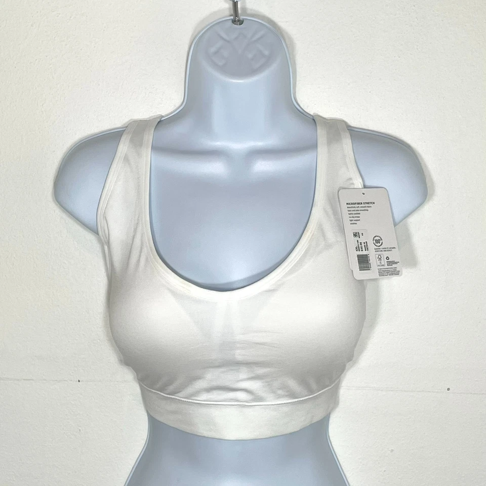 NWT Jockey Women's XXL Full Coverage Molded Cup Seamfree Bralette 3041 White - Image 1 of 4