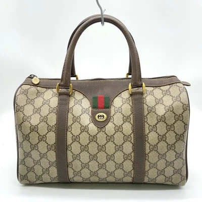 Auth Gucci GG Pattern PVC Leather Sherry line Hand Bag NS110685 - Image 1 of 4