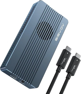 ACASIS 40Gbps M.2 NVMe SSD Enclosure, with Cooling Fan, M.2 Enclosure for M1 M2