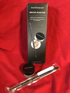 bare Minerals BROW MASTER Gel & Brush Duo ~ Universal Taupe ~ NEW & BOXED 