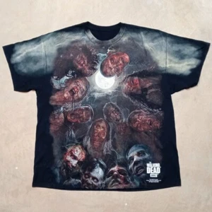 The Walking Dead 2015 AOP Zombie Horror Movie TV All Over Print T-shirt Size 2XL - Picture 1 of 6