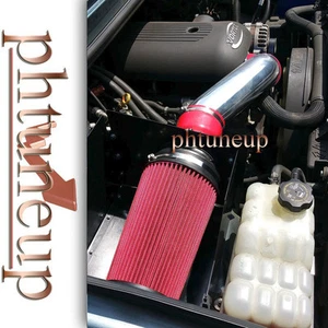 RED FIT 2008 2009 HUMMER H2 6.2 6.2L ENGINE HEATSHIELD COLD AIR INTAKE KIT - Picture 1 of 2