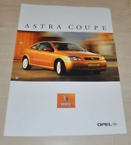 2001 Opel Astra Coupe Bertone Brochure Prospekt RU
