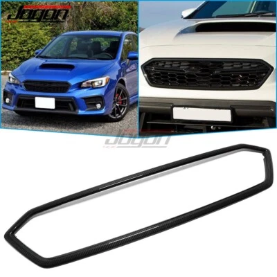 Cubierta de rejilla de parachoques delantero para Subaru WRX STI VA 2018 2019-2021 carbono real Foto 1 de 4