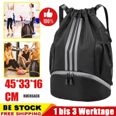 NEU Turnbeutel Schuhbeutel Rucksack Basketball Sportbeutel Zuziehbeutel Gym Bag - Bild 1 von 4