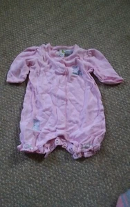 000 Girls Cute Sesame Street I Love My Mommy One Piece Pink 0-3 Months  - Picture 1 of 4