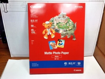 Матовая фотобумага Canon MP-101 (8,5 «X 11») 50 листов ЗАПЕЧАТАННАЯ КОРОБКА  - Изображение 1 из 4